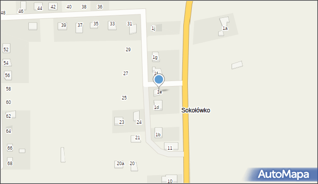 Gulczewko, Gulczewko, 1e, mapa Gulczewko