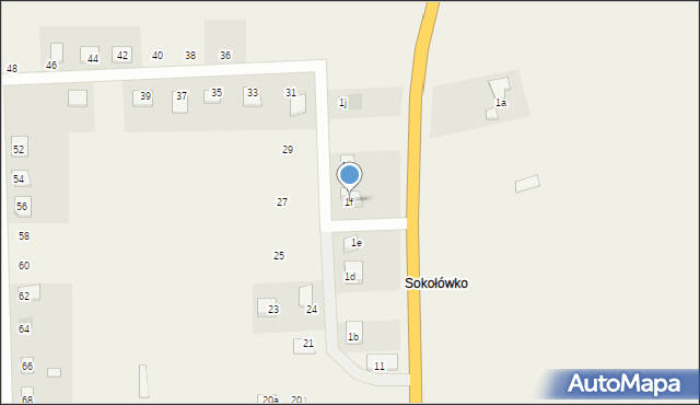 Gulczewko, Gulczewko, 1f, mapa Gulczewko