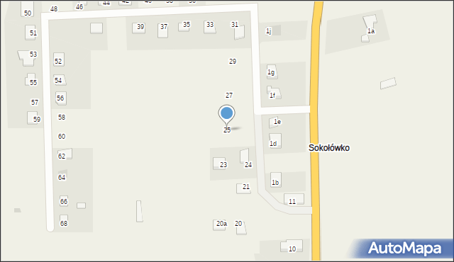 Gulczewko, Gulczewko, 25, mapa Gulczewko