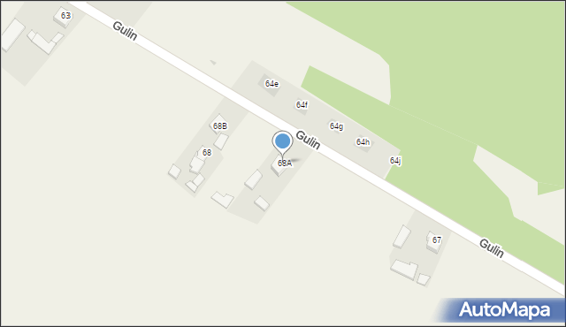 Gulin, Gulin, 68A, mapa Gulin