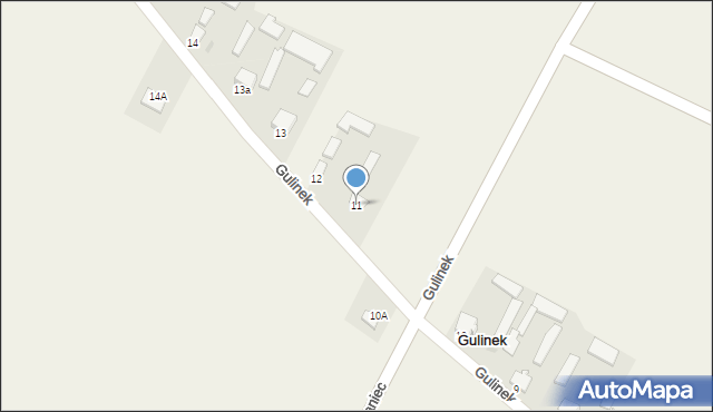 Gulinek, Gulinek, 11, mapa Gulinek
