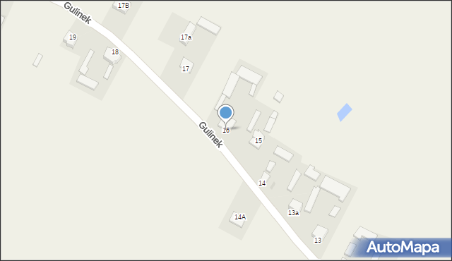 Gulinek, Gulinek, 16, mapa Gulinek