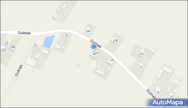 Gulinek, Gulinek, 19, mapa Gulinek