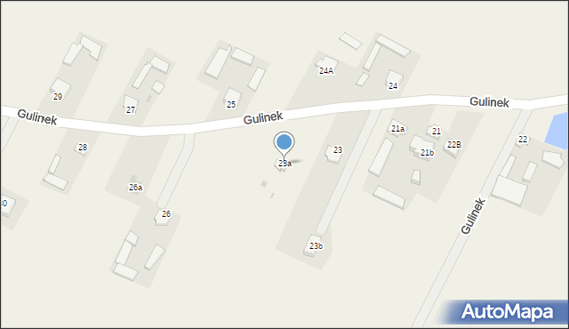 Gulinek, Gulinek, 23a, mapa Gulinek