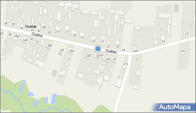 Gułów, Gułów, 21, mapa Gułów