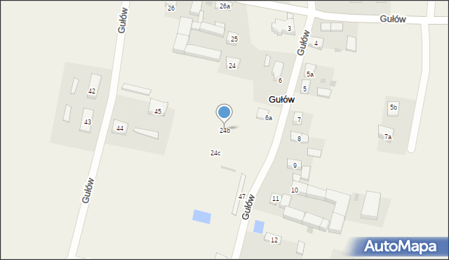 Gułów, Gułów, 24b, mapa Gułów
