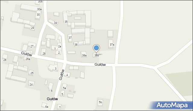 Gułów, Gułów, 38b, mapa Gułów