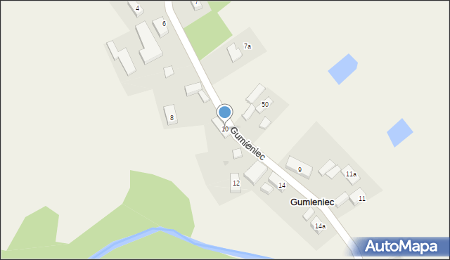 Gumieniec, Gumieniec, 10, mapa Gumieniec