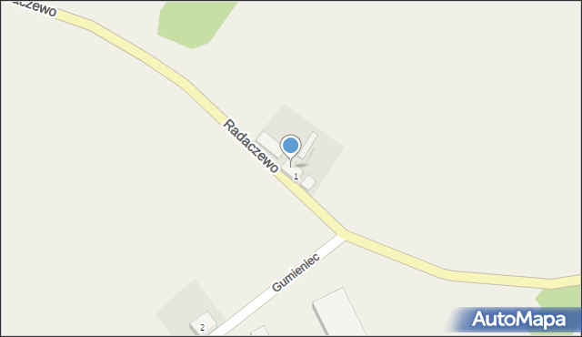 Gumieniec, Gumieniec, 1a, mapa Gumieniec