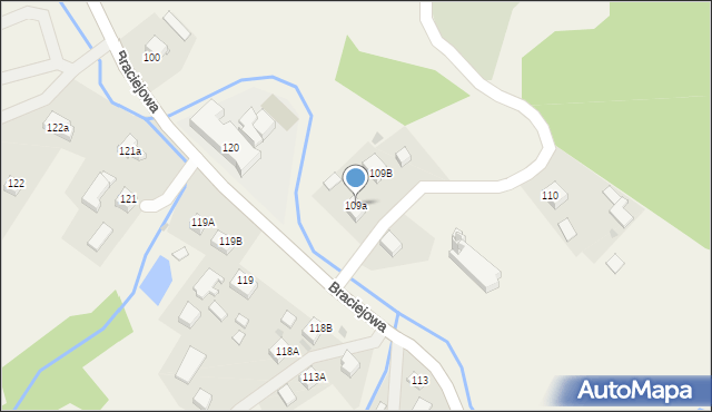 Gumniska, Gumniska, 109a, mapa Gumniska