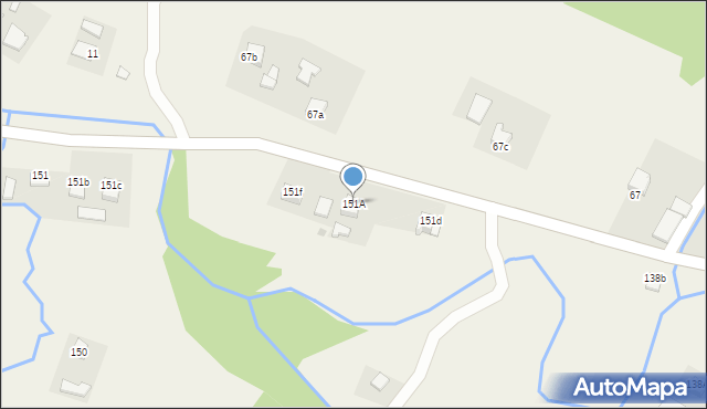 Gumniska, Gumniska, 151A, mapa Gumniska