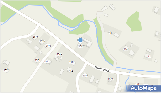 Gumniska, Gumniska, 158, mapa Gumniska