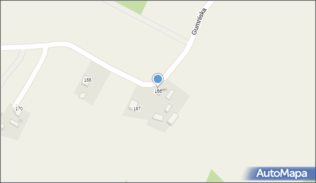 Gumniska, Gumniska, 166, mapa Gumniska