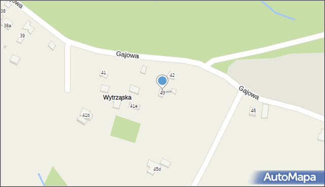 Gumniska, Gumniska, 43, mapa Gumniska