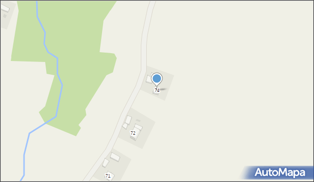 Gumniska, Gumniska, 74, mapa Gumniska