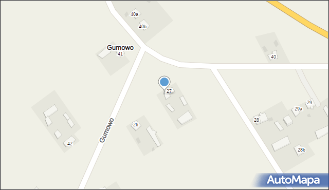 Gumowo, Gumowo, 27a, mapa Gumowo
