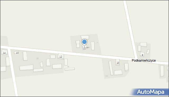 Gunów-Wilków, Gunów-Wilków, 11, mapa Gunów-Wilków