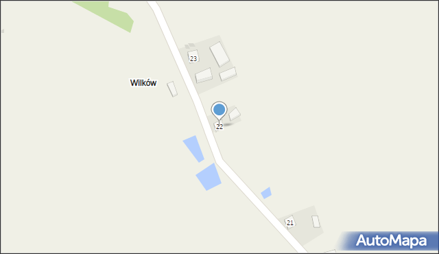Gunów-Wilków, Gunów-Wilków, 22, mapa Gunów-Wilków