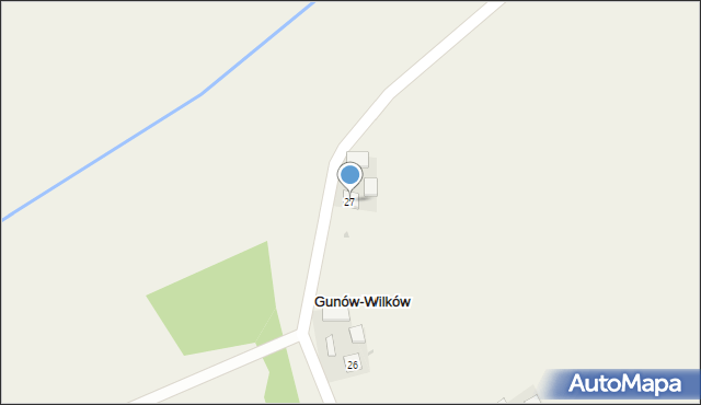 Gunów-Wilków, Gunów-Wilków, 27, mapa Gunów-Wilków