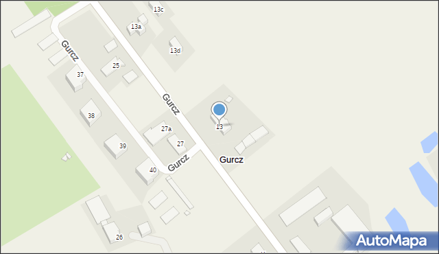 Gurcz, Gurcz, 13, mapa Gurcz