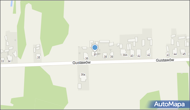 Gustawów, Gustawów, 37, mapa Gustawów