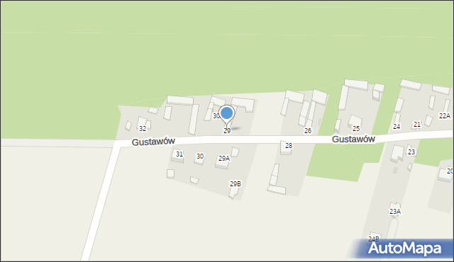 Gustawów, Gustawów, 29, mapa Gustawów