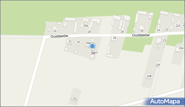 Gustawów, Gustawów, 29B, mapa Gustawów