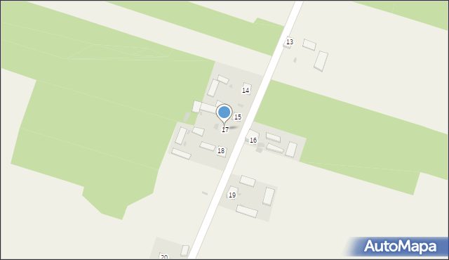 Gustawów, Gustawów, 17, mapa Gustawów