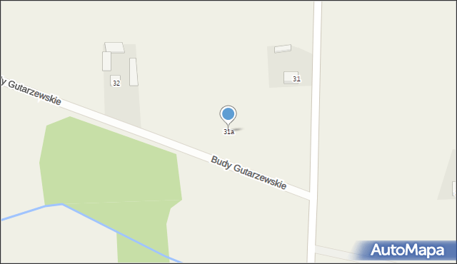 Gutarzewo, Gutarzewo, 31a, mapa Gutarzewo