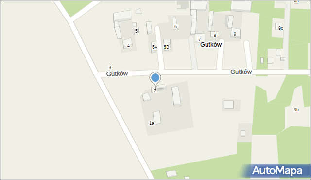 Gutków, Gutków, 2a, mapa Gutków