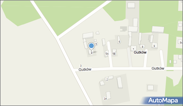 Gutków, Gutków, 4, mapa Gutków
