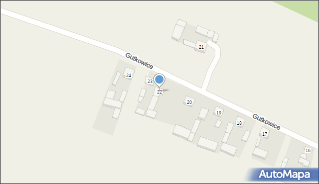Gutkowice, Gutkowice, 22, mapa Gutkowice