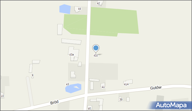 Gutów, Gutów, 41c, mapa Gutów