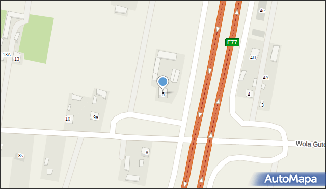 Gutów, Gutów, 5, mapa Gutów