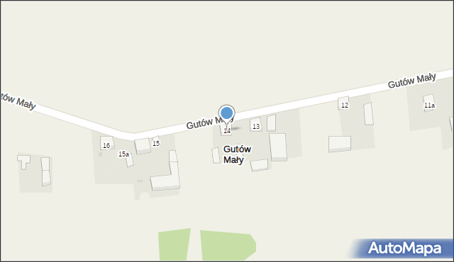 Gutów Mały, Gutów Mały, 14, mapa Gutów Mały