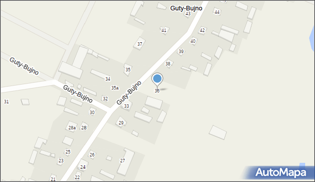 Guty-Bujno, Guty-Bujno, 36, mapa Guty-Bujno