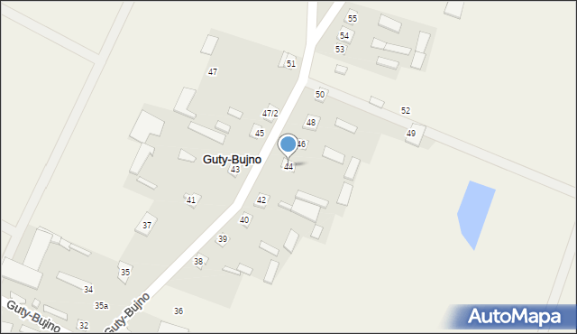 Guty-Bujno, Guty-Bujno, 44, mapa Guty-Bujno