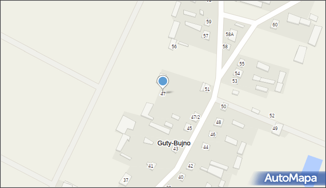 Guty-Bujno, Guty-Bujno, 47, mapa Guty-Bujno