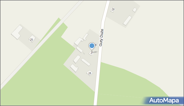 Guty Duże, Guty Duże, 27, mapa Guty Duże