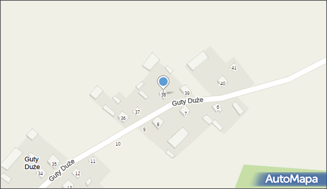 Guty Duże, Guty Duże, 38, mapa Guty Duże