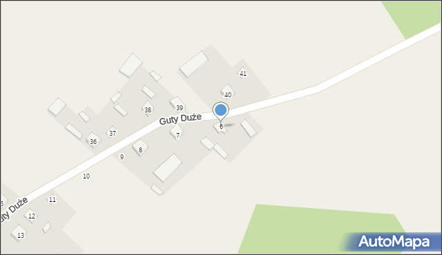 Guty Duże, Guty Duże, 6, mapa Guty Duże