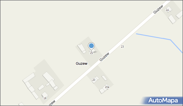 Guzew, Guzew, 21, mapa Guzew