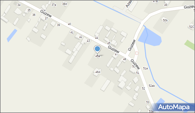 Guzew, Guzew, 45a, mapa Guzew