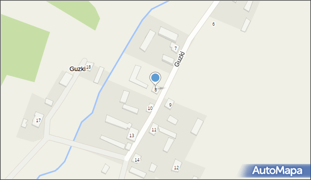 Guzki, Guzki, 8, mapa Guzki