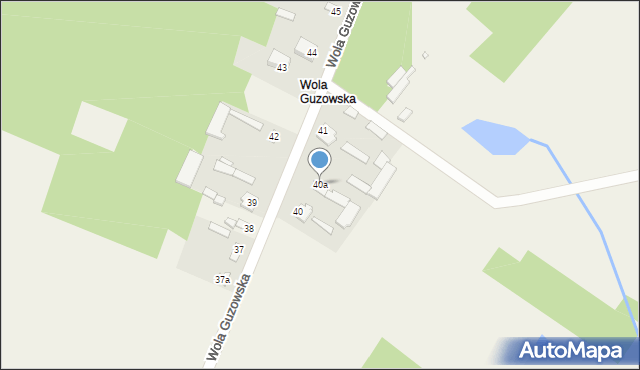 Guzów, Guzów, 40a, mapa Guzów