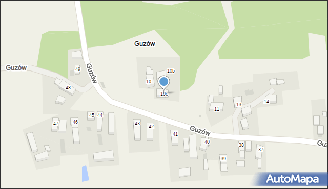 Guzów, Guzów, 10c, mapa Guzów