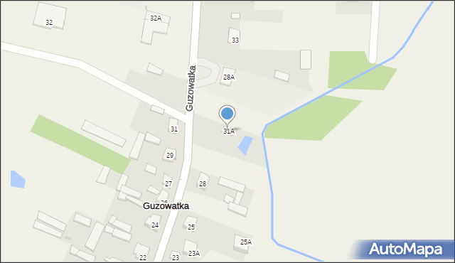 Guzowatka, Guzowatka, 31A, mapa Guzowatka