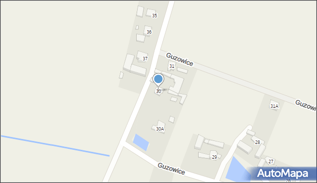Guzowice, Guzowice, 30, mapa Guzowice