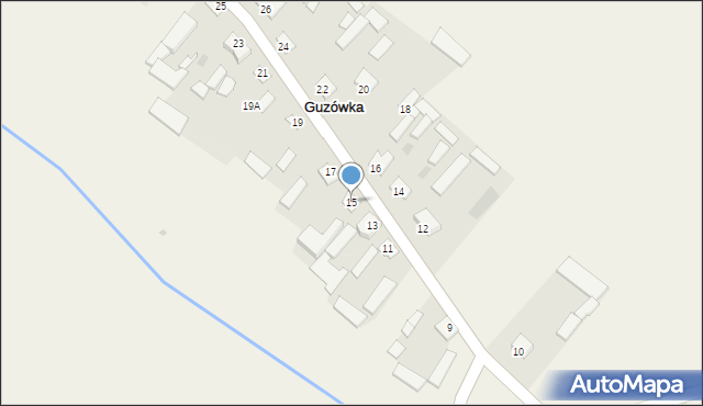 Guzówka, Guzówka, 15, mapa Guzówka