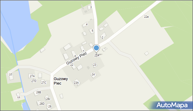 Guzowy Piec, Guzowy Piec, 22A, mapa Guzowy Piec